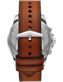 Fossil Dillinger Luggage Chronograph Blue Dial Brown Leather Strap Watch for Men - FS5675 Authentic Buy Shop Now