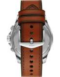 Fossil Dillinger Luggage Chronograph Green Dial Brown Leather Strap Watch for Men - FS5734 Authentic Buy Shop Now