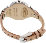 Fossil Georgia Bone Grey Dial Beige Leather Strap Watch for Women - ES2830 Authentic Buy Shop Now