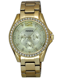 Fossil Riley Gold Dial Gold Steel Strap Watch for Women - ES3203 Authentic Buy Shop Now