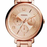 Fossil Jacqueline Rose Gold Dial Rose Gold Steel Strap Watch for Women - ES3665 Authentic Buy Shop Now
