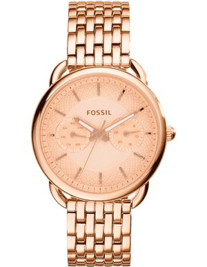 Fossil Tailor Rose Gold Dial Rose Gold Stainless Steel Strap Watch for Women - ES3713 Authentic Buy Shop Now