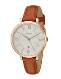 Fossil Jacqueline White Dial Brown Leather Strap Watch for Women - ES3842 Authentic Buy Shop Now