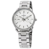Fossil Tailor White Dial Silver Steel Strap Watch for Women - ES4262 Authentic Buy Shop Now