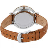Fossil Tailor Date-Day Quartz Blue Dial Brown Leather Strap Watch for Women - ES4257 Authentic Buy Shop Now