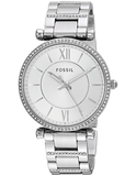 Fossil Carlie Silver Dial Silver Steel Strap Watch for Women - ES4341 Authentic Buy Shop Now