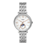 Fossil Jacqueline Multifunction Moonphase White Dial Silver Steel Strap Watch for Women - ES5164 Authentic Buy Shop Now