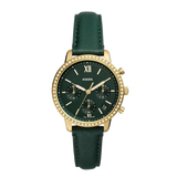 Fossil Neutra Chronograph Green Dial Green Leather Strap Watch for Women - ES5239 Authentic Buy Shop Now