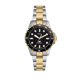 Fossil Blue Dive Three Hand Black Dial Two Tone Steel Strap Watch For Women - ES5349 Authentic Buy Shop Now