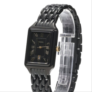 Fossil Raquel Black Dial Black Metal Bracelet Watch for Women - ES5385 Authentic Buy Shop Now