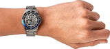 Fossil FB-01 Automatic Skeleton Black Dial Grey Steel Strap Watch for Men - ME3201 Authentic Buy Shop Now