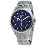 Fossil Forrester Chronograph Blue Dial Silver Steel Strap Watch for Men - FS5605 Authentic Buy Shop Now