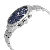 Fossil Forrester Chronograph Blue Dial Silver Steel Strap Watch for Men - FS5605 Authentic Buy Shop Now