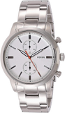 Fossil Townsman White Dial Silver Steel Strap Watch for Men - FS5346 Authentic Buy Shop Now