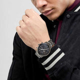Fossil Townsman Chronograph Black Dial Silver Steel Strap Watch for Men - FS5349 Authentic Buy Shop Now