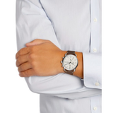 Fossil The Commuter White Dial Brown Leather Strap Watch for Men - FS5402 Authentic Buy Shop Now