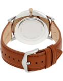 Fossil The Minimalist 3H Blue Dial Brown Leather Strap Watch for Men - FS5499 Authentic Buy Shop Now