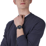 Fossil Neutra Chronograph Blue Dial Blue Leather Strap Watch for Men - FS5790 Authentic Buy Shop Now