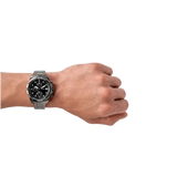 Fossil Bronson Chronograph Black Dial Grey Steel Strap Watch for Men - FS5852 Authentic Buy Shop Now