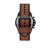 Fossil Bronson Chronograph Black Dial Brown Leather Strap Watch for Men - FS5856 Authentic Buy Shop Now