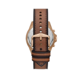 Fossil Garrett Chronograph Brown Dial Brown Leather Strap Watch for Men - FS5867 Authentic Buy Shop Now