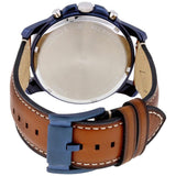 Fossil Grant Chronograph Blue Dial Brown Leather Strap Watch for Men - FS5151 Authentic Buy Shop Now
