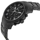 Fossil Grant Chronograph Black Dial Black Steel Strap Watch for Men - FS4832 Authentic Buy Shop Now