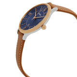 Fossil Jacqueline Three Hand Date Luggage Blue Dial Brown Leather Strap Watch for Women - ES4274 Authentic Buy Shop Now