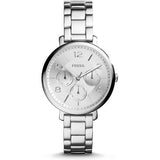 Fossil Jacqueline Silver Dial Silver Steel Strap Watch for Women - ES3664 Authentic Buy Shop Now