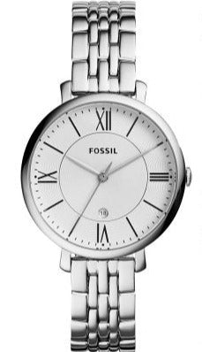 Fossil Jacqueline White Dial Silver Steel Strap Watch for Women - ES3920 Authentic Buy Shop Now