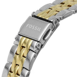 Fossil Jacqueline Analog Moonphase Mother of Pearl White Dial Two Tone Steel Strap Watch for Women - ES5166 Authentic Buy Shop Now