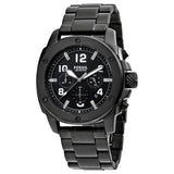Fossil Machine Chronograph Black Dial Black Steel Strap Watch for Men - FS4927 Authentic Buy Shop Now