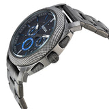Fossil Machine Chronograph Brown Dial Grey Steel Strap Watch for Men - FS4931 Authentic Buy Shop Now