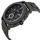 Fossil Machine Chronograph Black Dial Grey Steel Strap Watch for Men - FS4662 Authentic Buy Shop Now