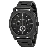 Fossil Machine Chronograph Black Dial Grey Steel Strap Watch for Men - FS4662 Authentic Buy Shop Now