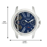 Fossil Grant Twist Multifunction Blue Dial Brown Leather Strap Watch for Men - ME1161 Authentic Buy Shop Now