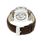 Fossil Grant Automatic White Dial Brown Leather Strap Watch for Men - ME3027 Authentic Buy Shop Now