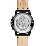 Fossil Grant Automatic Black Dial Black Leather Strap Watch for Men - ME3028 Authentic Buy Shop Now
