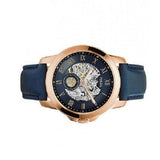 Fossil Grant Mechanical Blue Dial Blue Leather Strap Watch for Men - ME3054 Authentic Buy Shop Now