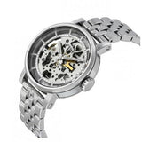 Fossil Boyfriend Automatic Skeleton Silver Dial Silver Steel Strap Watch for Women - ME3067 Authentic Buy Shop Now