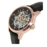 Fossil Townsman Automatic Skeleton Black Dial Black Leather Strap Watch for Men - ME3084 Authentic Buy Shop Now