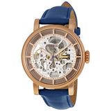 Fossil Original Boyfriend Skeleton White Dial Blue Leather Strap Watch for Women - ME3086 Authentic Buy Shop Now