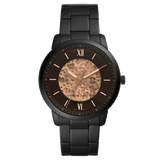 Fossil Neutra Automatic Skeleton Black Dial Black Steel Strap Watch for Men - ME3183 Authentic Buy Shop Now