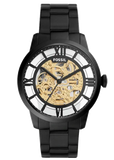 Fossil Townsman Automatic Skeleton Black Dial Black Steel Strap Watch for Men - ME3197 Authentic Buy Shop Now