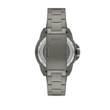 Fossil Bronson Automatic Skeleton Black Dial Grey Steel Strap Watch for Men - ME3218 Authentic Buy Shop Now