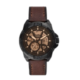 Fossil Bronson Automatic Skeleton Black Dial Brown Leather Strap Watch for Men - ME3219 Authentic Buy Shop Now