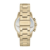 Fossil Dean Chronograph Champagne Dial Gold Steel Strap Watch for Men - FS4867 Authentic Buy Shop Now