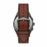 Fossil Everett Chronograph Black Dial Brown Leather Strap Watch for Men - FS5798 Authentic Buy Shop Now