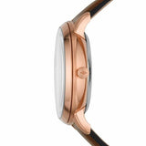 Fossil Neutra Automatic Skeleton Black Dial Brown Leather Strap Watch for Men - ME3195 Authentic Buy Shop Now