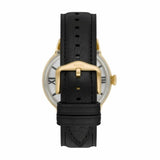 Fossil Townsman Automatic Skeleton Black Dial Black Leather Strap Watch for Men - ME3210 Authentic Buy Shop Now